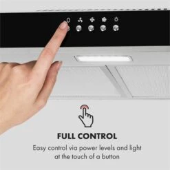 Contempo Unterbau-Dunstabzugshaube 60cm 175m³/h LED Edelstahl Acryl -Küchengeräte 10033470 uk 0008 logo Klarstein Contempo Unterbau Dunstabzugshaube reedit