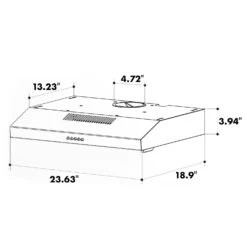 Contempo Unterbau-Dunstabzugshaube 60cm 175m³/h LED Edelstahl Acryl -Küchengeräte 10033470 uk 0009 logo