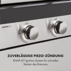 Gazooka 2.0T Gas BBQ Grill 2x3kW Brenner Edelstahl -Küchengeräte 10033532 de 0008 logo