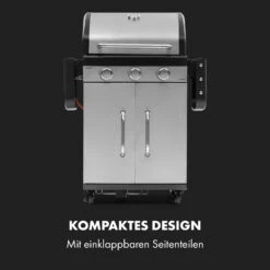 Gazooka 3.0T BBQ Grill 3x3kW Brenner 4 Rollen Edelstahl -Küchengeräte 10033533 de 0003 logo