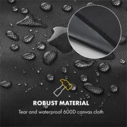 Gazooka 2.0T Wetterschutzhaube 600D Canvas 30/70% PE/PVC Schwarz -Küchengeräte 10033535 yy 0005 logo Klarstein Gazooka Wetterschutzhaube schwarz