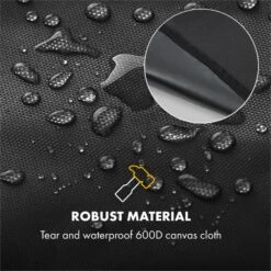 Hot & Hot Wetterschutzhaube 600D Canvas 30/70% PE/PVC Schwarz -Küchengeräte 10033537 yy 0005 logo Klarstein Hot and Hot Wetterschutzhaube schwarz