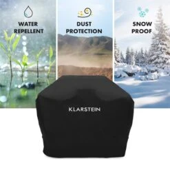 Tomahawk 3.1 S Wetterschutzhaube 300D Canvas 30/70% PE/PVC Schwarz -Küchengeräte 10033569 yy 0005 logo Klarstein Tomahawk S Wetterschutzhaube schwarz