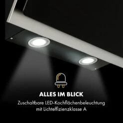 Alessia Dunstabzugshaube Kopffreihaube 350 M³/h Push Control Schwarz 16 Alessia Dunstabzugshaube Kopffreihaube 350 M³/h Push Control Schwarz -Küchengeräte 10033697 de 0007 logo