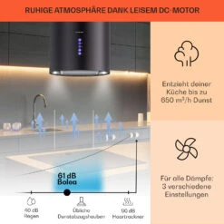 Beretta Inselabzugshaube Ø35cm 650m³/h LED Inkl. Aktivkohlefilter 11 Beretta Inselabzugshaube Ø35cm 650m³/h LED Inkl. Aktivkohlefilter -Küchengeräte 10033718 de 0003 usp