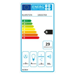 Laurel 90 Dunstabzugshaube 90cm Abluft: 350 M³/h LED Touch Weiß -Küchengeräte 10033769 energy label