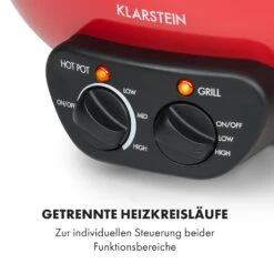 Szechuan Hot Pot Und Grillplatte 5l Vol. 1350 W, 600 W Rot -Küchengeräte 10033779 de 0003 logo