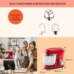Bella Pico 2G Küchenmaschine 1300W 1,7PS 6 Stufen 5 Liter -Küchengeräte 10033801 de 0005 usp