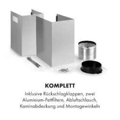 Darya Dunstabzugshaube 90cm 310 M³/h Edelstahl Silber -Küchengeräte 10033828 de 0009 logo