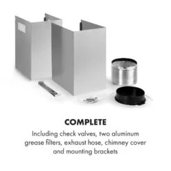 Darya Dunstabzugshaube 90cm 310 M³/h Edelstahl Silber -Küchengeräte 10033828 yy 0010 logo Klarstein Darya Dunstabzugshaube 90cm