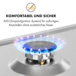 Ignito Domino Gaskochfeld 2-flammig Sabaf-Brenner Edelstahl Silber -Küchengeräte 10034108 de 0005 logo