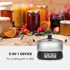 Jam Session Marmeladen- Und Geleekocher 1000W 2 Automatikprogramme -Küchengeräte 10034109 yy 0003 logo Klarstein Jam Session Marmeladen und Geleekocher