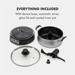 Jam Session Marmeladen- Und Geleekocher 1000W 2 Automatikprogramme -Küchengeräte 10034109 yy 0008 logo Klarstein Jam Session Marmeladen und Geleekocher