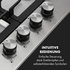 Ignito 4 Zonen Gaskochfeld 4-flammig Sabaf-Brenner Edelstahl Silber -Küchengeräte 10034110 de 0004 logo