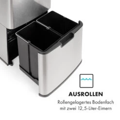 Touchless Müllsammler Sensor 72L 4 Behälter ABS PP Edelstahl Gebürstet 16 Touchless Müllsammler Sensor 72L 4 Behälter ABS PP Edelstahl Gebürstet -Küchengeräte 10034128 de 0005 logo