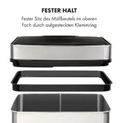 Touchless Müllsammler Sensor 72L 4 Behälter ABS PP Edelstahl Gebürstet 21 Touchless Müllsammler Sensor 72L 4 Behälter ABS PP Edelstahl Gebürstet -Küchengeräte 10034128 de 0010 logo