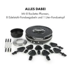 Fonduelette Raclette Und Fondue 1350W 1 Liter 38 Cm Ø Für 8 Personen -Küchengeräte 10034138 de 0006 logo