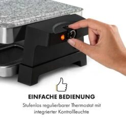 Sirloin Raclette 1500W Aluminium / Stein 8 Personen Kontroll-LED -Küchengeräte 10034275 de 0007 logo
