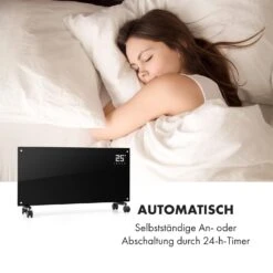 Bornholm Smart Konvektions-Heizgerät | 2000 W | SmartHeat Design: WiFi-Verbindung | LED-Display | 24-h-Timer | 2 Heizstufen: 1000 / 2000 W | IP24: Spritzwassergeschützt | Fernbedienung | Standgerät -Küchengeräte 10034391 de 0004 logo