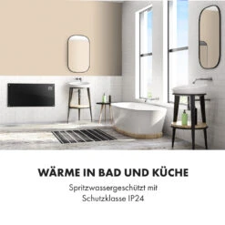 Bornholm Smart Konvektions-Heizgerät | 2000 W | SmartHeat Design: WiFi-Verbindung | LED-Display | 24-h-Timer | 2 Heizstufen: 1000 / 2000 W | IP24: Spritzwassergeschützt | Fernbedienung | Standgerät -Küchengeräte 10034391 de 0005 logo