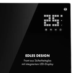 Bornholm Smart Konvektions-Heizgerät | 2000 W | SmartHeat Design: WiFi-Verbindung | LED-Display | 24-h-Timer | 2 Heizstufen: 1000 / 2000 W | IP24: Spritzwassergeschützt | Fernbedienung | Standgerät -Küchengeräte 10034391 de 0006 logo