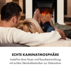 Verbier Elektrischer Kamin Elektrokamin 1000 / 2000 W LED-InstaFire Thermostat Timer Überhitzungsschutz -Küchengeräte 10034396 de 0007 logo