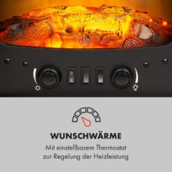 Bergamo Elektrischer Kamin 900/1800W Thermostat Holzoptik -Küchengeräte 10034397 de 0004 logo