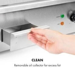 Grillmeile 3000G Elektrogrill 3000W Grillplatte 54,5x35cm Glatt -Küchengeräte 10034447 yy 0007 logo Klarstein Grillmeile 3000G Pro Elektrogrill glatt