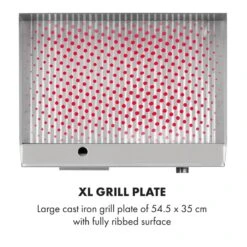 Grillmeile 3000R Elektrogrill 3000W Platte 54,5x35cm Geriffelt -Küchengeräte 10034449 yy 0004 logo Klarstein Grillmeile 3000R Pro Grill geriffelt