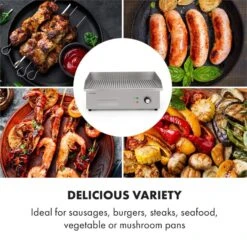 Grillmeile 3000R Elektrogrill 3000W Platte 54,5x35cm Geriffelt -Küchengeräte 10034449 yy 0005 logo Klarstein Grillmeile 3000R Pro Grill geriffelt