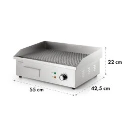 Grillmeile 3000R Elektrogrill 3000W Platte 54,5x35cm Geriffelt -Küchengeräte 10034449 yy 0009 logo Klarstein Grillmeile 3000R Pro Grill geriffelt