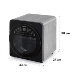 AeroVital Easy Touch Heißluftfritteuse 1700W 14l Timer 16 Programme Metallic / Schwarz -Küchengeräte 10034451 yy 0008 logo Klarstein AeroVital easy touch Heissluftfritteuse