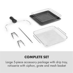 AeroVital Easy Touch Heißluftfritteuse 1700W 14l Timer 16 Programme Schwarz -Küchengeräte 10034452 yy 0007 logo Klarstein AeroVital easy touch Fritteuse schwarz