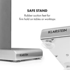 Kraftpaket Milchshake-Mixer Proteinshake 80W Edelstahl Silber -Küchengeräte 10034456 yy 0008 logo Klarstein Kraftpaket Pro Milchshake Mixer 80W