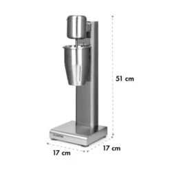 Kraftpaket Milchshake-Mixer Proteinshake 80W Edelstahl Silber -Küchengeräte 10034456 yy 0009 logo Klarstein Kraftpaket Pro Milchshake Mixer 80W