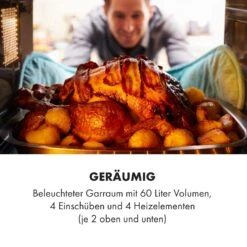 Masterchef 60 Mini-Backofen 60l 2000W 100-230 °C Timer Schwarz -Küchengeräte 10034498 de 0004 logo