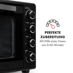 Masterchef 60 Mini-Backofen 60l 2000W 100-230 °C Timer Schwarz -Küchengeräte 10034498 de 0005 logo