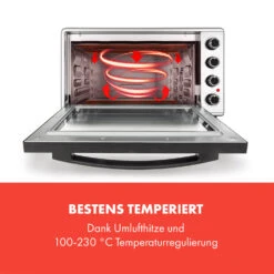 Masterchef 60 Mini-Backofen 60l 2000W 100-230 °C Timer Silber -Küchengeräte 10034499 de 0003 logo