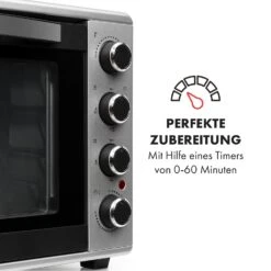 Masterchef 60 Mini-Backofen 60l 2000W 100-230 °C Timer Silber -Küchengeräte 10034499 de 0005 logo