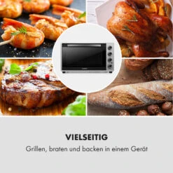 Masterchef 60 Mini-Backofen 60l 2000W 100-230 °C Timer Silber -Küchengeräte 10034499 de 0007 logo