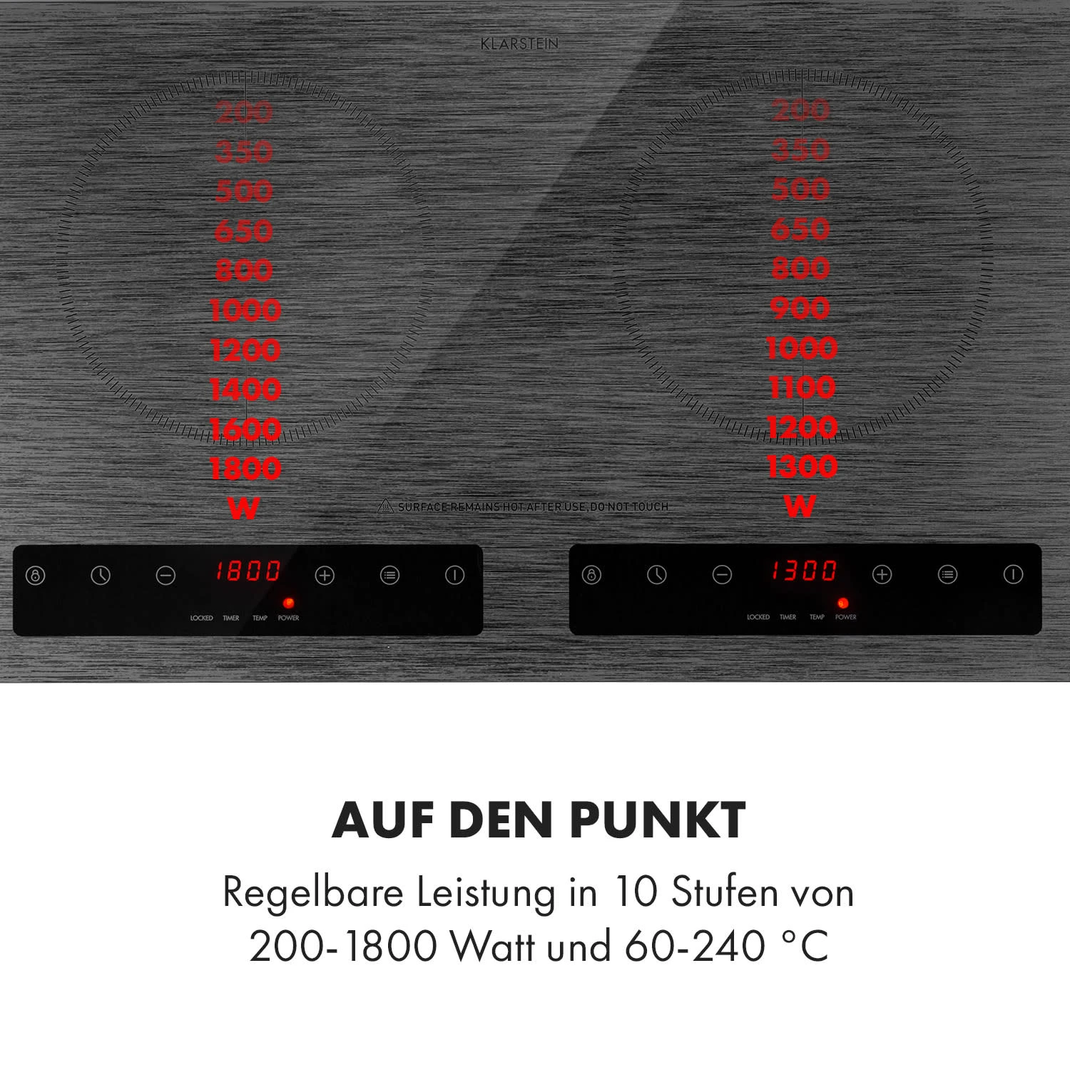 Varicook Steel Induktionskochfeld 3100W 10 Leistungsstufen Topfsensor 4 Varicook Steel Induktionskochfeld 3100W 10 Leistungsstufen Topfsensor – Bild 4