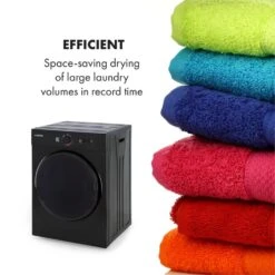Jet Set Mini-Wäschetrockner Ablufttrockner 1020W EEK C 3kg 50cm -Küchengeräte 10034512 yy 0005 logo Klarstein Jet Set Waeschetrockner schwarz