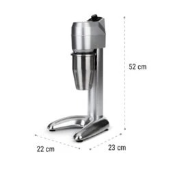 Kraftprotz Milchshake-Mixer Proteinshake 300W Stufenlos Edelstahl -Küchengeräte 10034518 yy 0009 logo Klarstein Pro Kraftprotz Milchshake Mixer silber