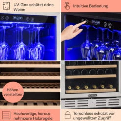 Vinovilla Grande 127 Built-in Uno Weinkühlschrank 320 Ltr 127 Fl. LED -Küchengeräte 10034524 DE 0005 usp