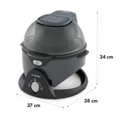 VitAir Pommesmaster Heißluftfritteuse 360° 1400W 50-240°C Timer -Küchengeräte 10034529 yy 0011 logo Klarstein VitAir Swing Heissluftfritteuse schwarz