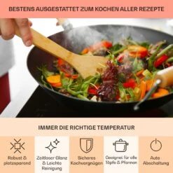 EasyCook Keramikkochfeld 6100W Drehregler Schwarz -Küchengeräte 10034604 de 0005 usp