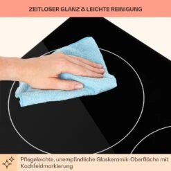 EasyCook Keramikkochfeld 6100W Drehregler Schwarz -Küchengeräte 10034604 de 0008 usp