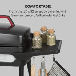 Gatsby Elektrogrill 2000W Antihaft-Grillfläche Seitentische Schwarz -Küchengeräte 10034706 de 0003 logo