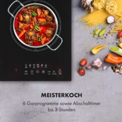 Cook N Roll Induktionskochfeld 2000W Timer 10 Stufen Bratenthermometer -Küchengeräte 10034708 de 0008 logo