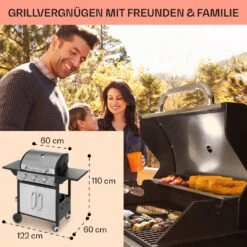 Tomahawk Gasgrill 3 X 3,6 KW Brenner 60 X 43,5 Cm Grill Edelstahl -Küchengeräte 10034711 de 0006 usp